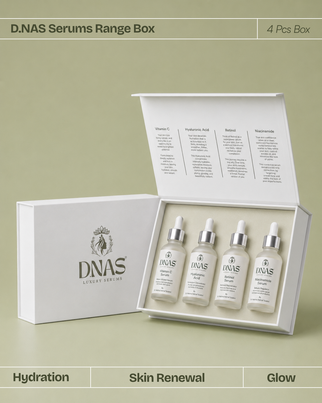 D.NAS Luxury Serum Collection: The Ultimate Glow Set